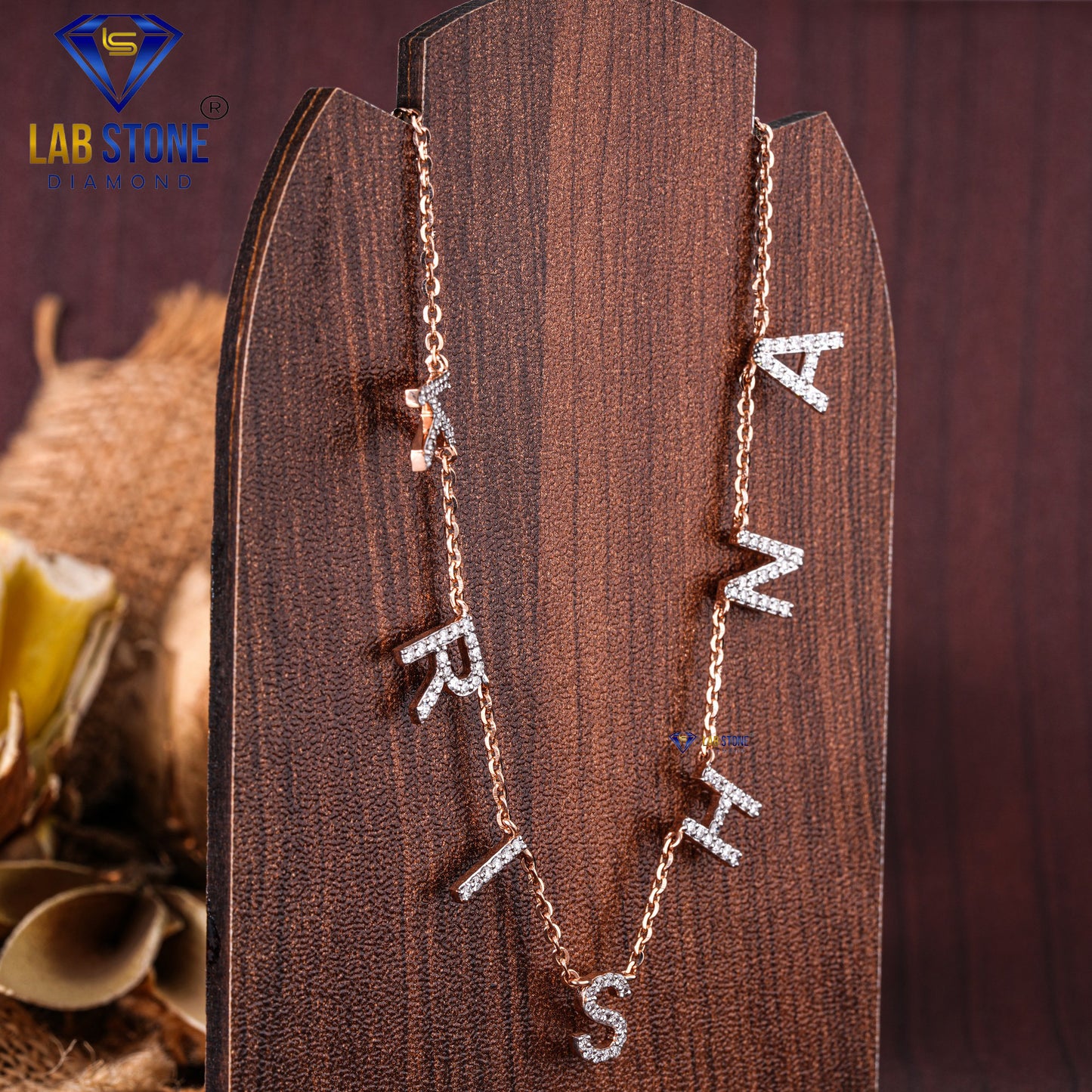 0.693 TDW Round Cut Diamond Charm Necklace