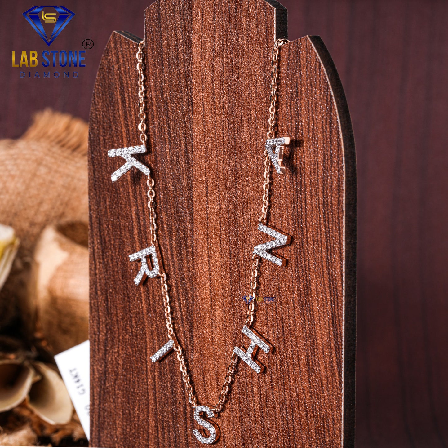 0.693 TDW Round Cut Diamond Charm Necklace