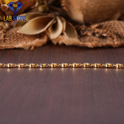 3.248 TDW Round Cut Diamond Women’s Tennis Necklace