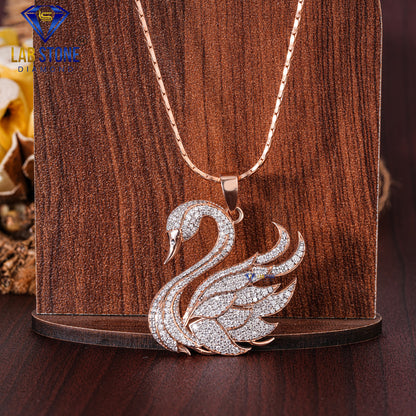 1.79 TDW Round Cut Diamond Women’s Custom Pendant