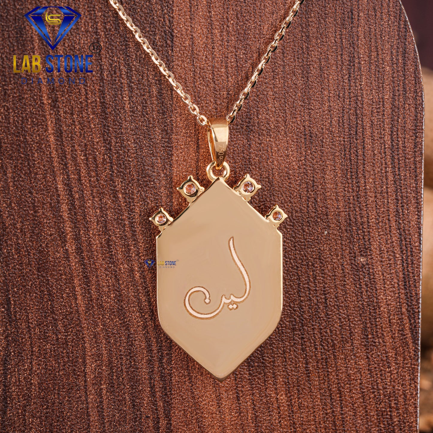 1.01 TDW Pink Round Cut Diamond & Gemstone Women’s Custom Pendant