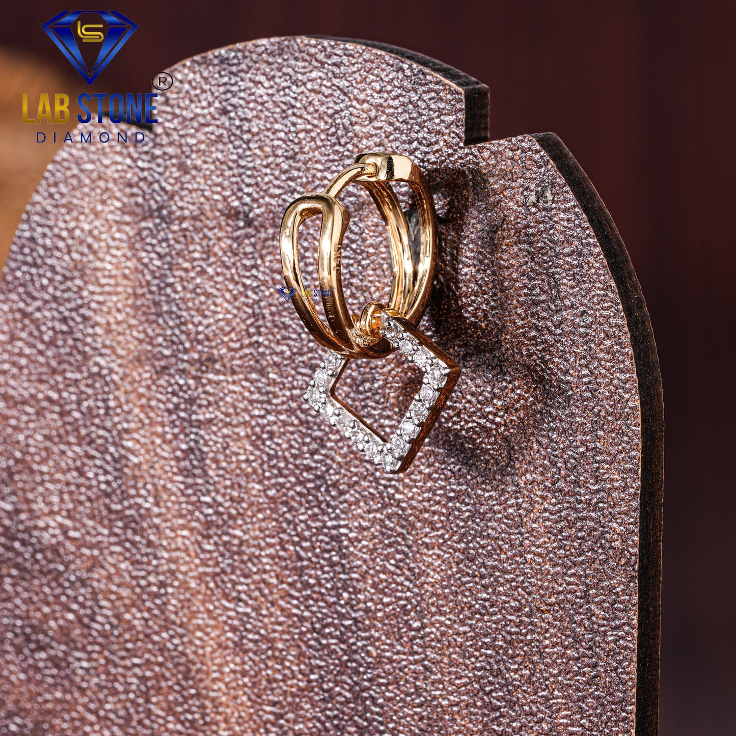 0.27 TDW Round Cut Diamond Drop & Dangle Earring