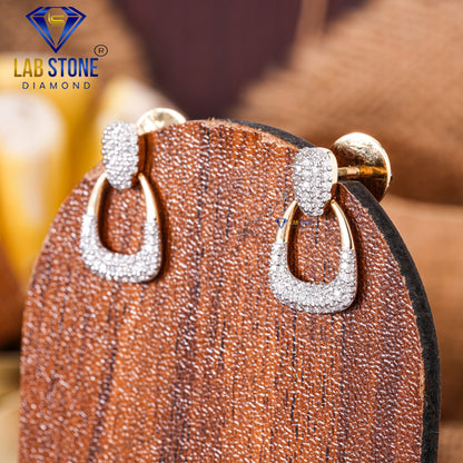 0.49 TDW Round Cut Diamond Drop & Dangle Earring