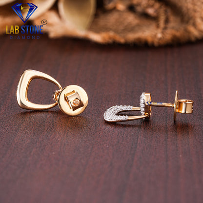 0.49 TDW Round Cut Diamond Drop & Dangle Earring