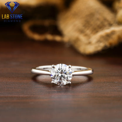 1.16 TDW Round Cut Women’s Engagement Diamond Ring