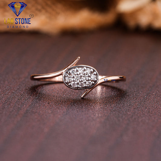 0.10 TDW Round Cut Women’s Engagement Diamond Ring