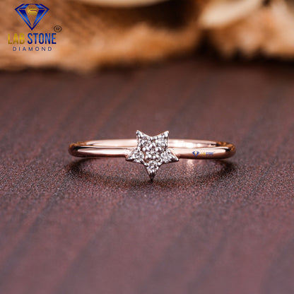 0.07 TDW Round Cut Diamond Women’s Engagement Ring