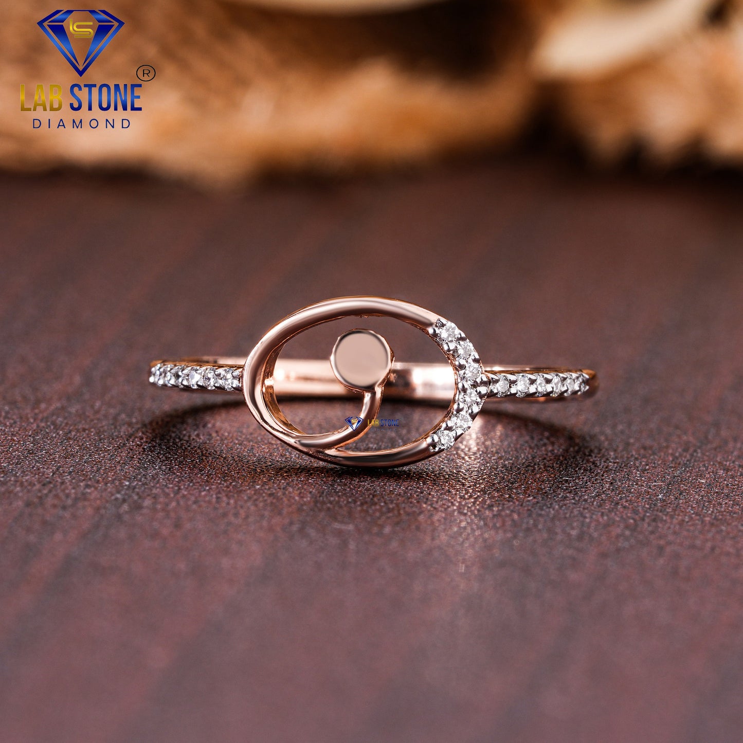 0.03 TDW Round Cut Women’s Engagement Diamond Ring