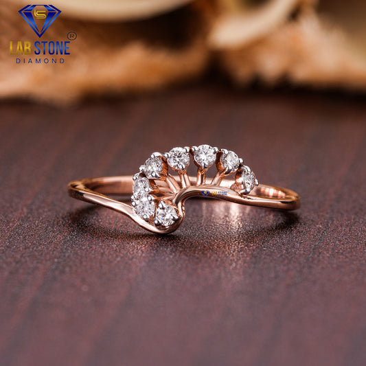 0.20 TDW Round Cut Diamond Women's Engagement Ring