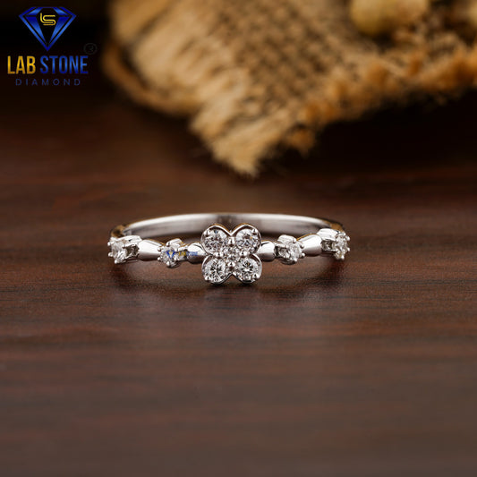 0.183 TDW Round Cut Diamond Women’s Engagement Ring