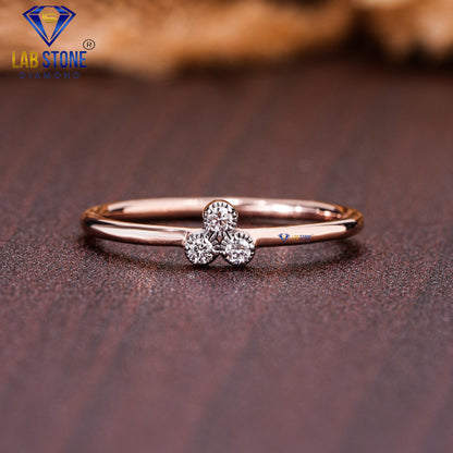 0.05 TDW Round Cut Diamond Women's Engagement Ring