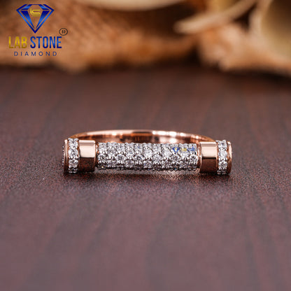 0.47 TDW Round Cut Diamond Women's Engagement Ring