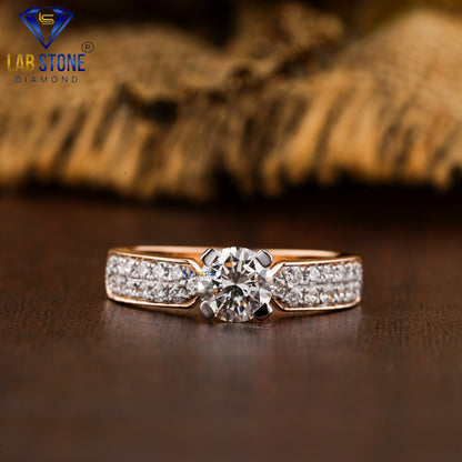 1.29 TDW Round Cut Women’s Engagement Diamond Ring