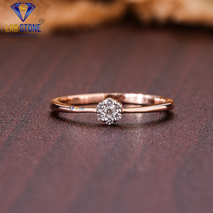 0.07 TDW Round Cut Women’s Engagement Diamond Ring