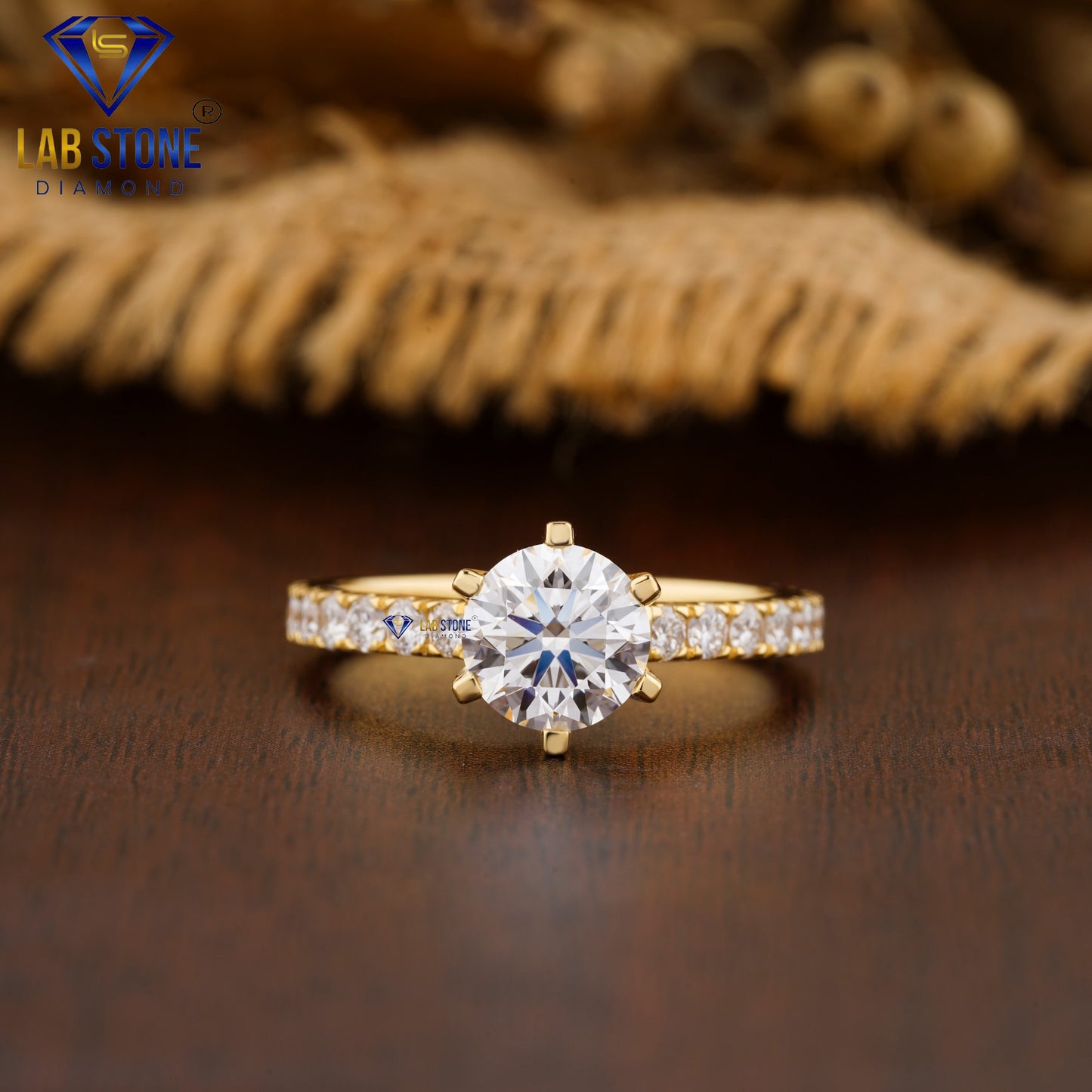 2.28 TDW Round Cut Women’s Engagement Diamond Ring