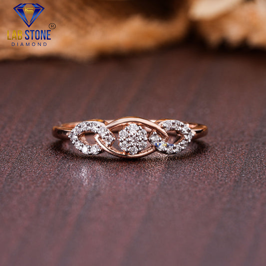 0.168 TDW Round Cut Diamond Women's Engagement Ring