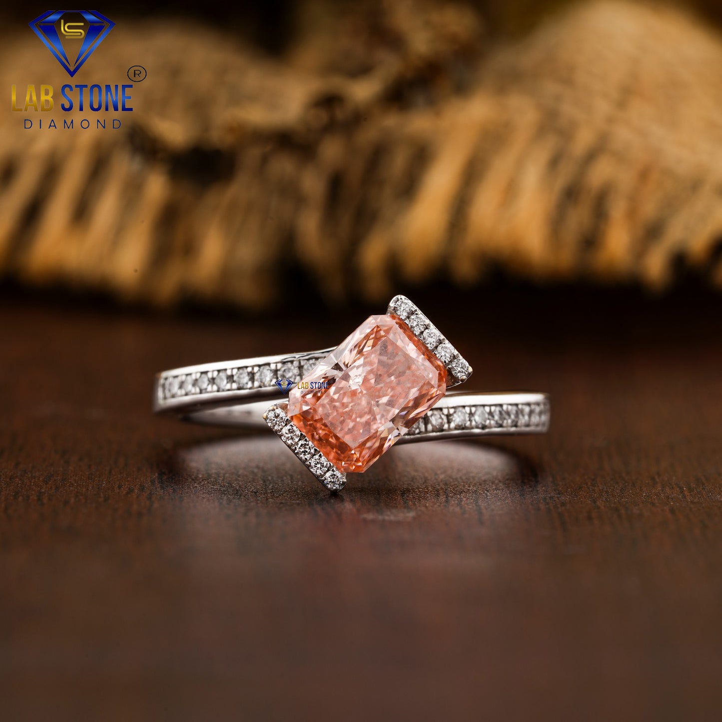 1.65 TDW F.P. Radiant & Round Cut Women’s Engagement Diamond Ring