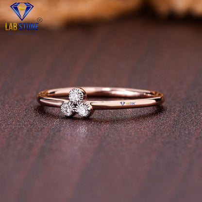 0.05 TDW Round Cut Diamond Women's Engagement Ring