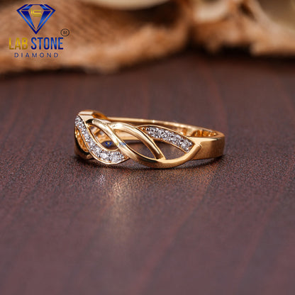 0.17 TDW Round Cut Women’s Delicate Diamond Engagement Ring