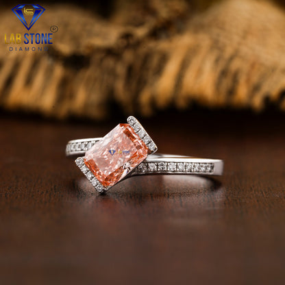 1.65 TDW F.P. Radiant & Round Cut Women’s Engagement Diamond Ring