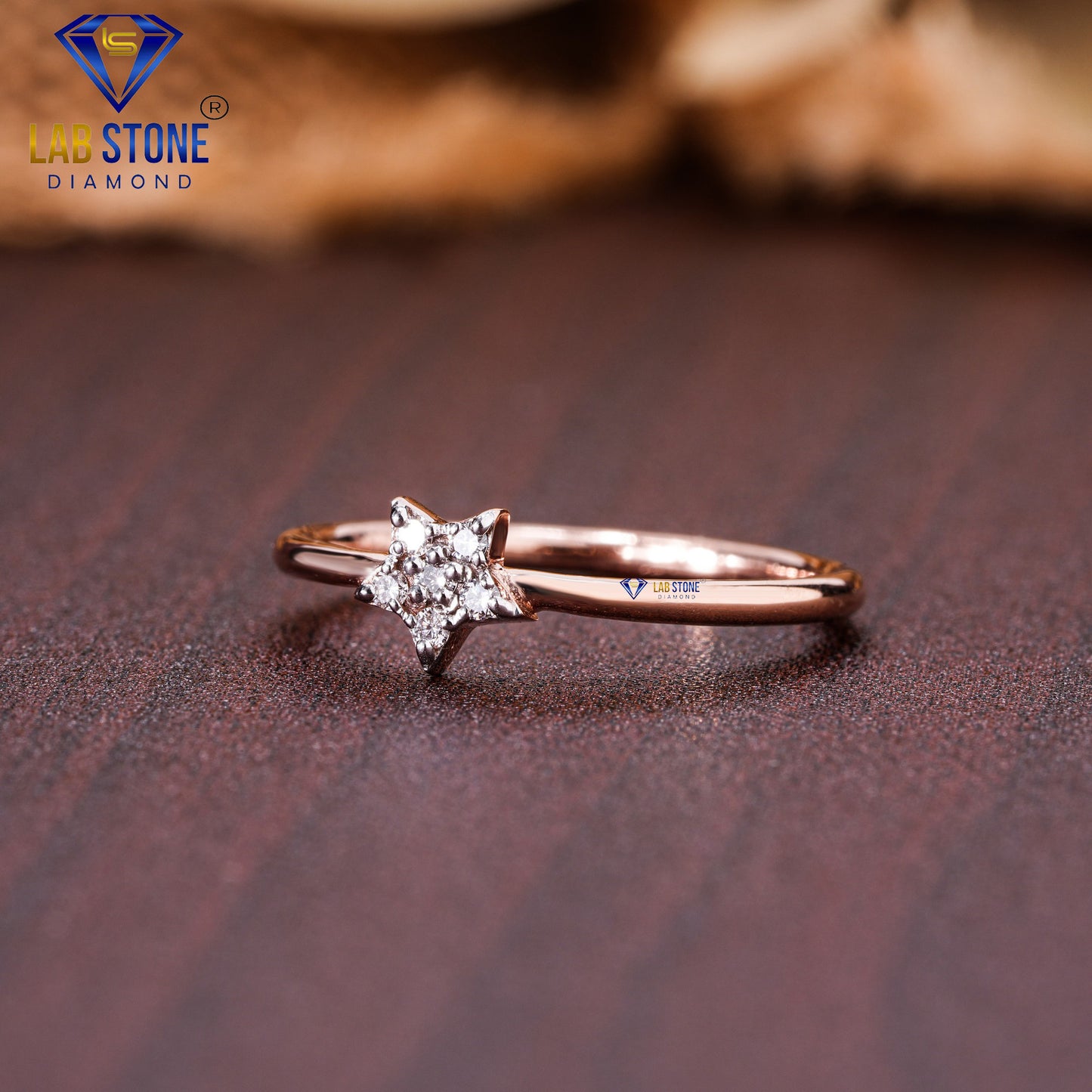 0.07 TDW Round Cut Diamond Women’s Engagement Ring