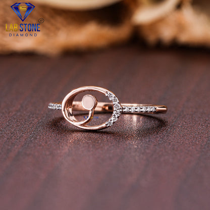 0.03 TDW Round Cut Women’s Engagement Diamond Ring