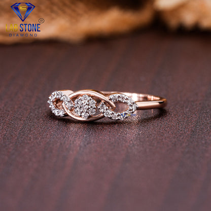 0.168 TDW Round Cut Diamond Women's Engagement Ring