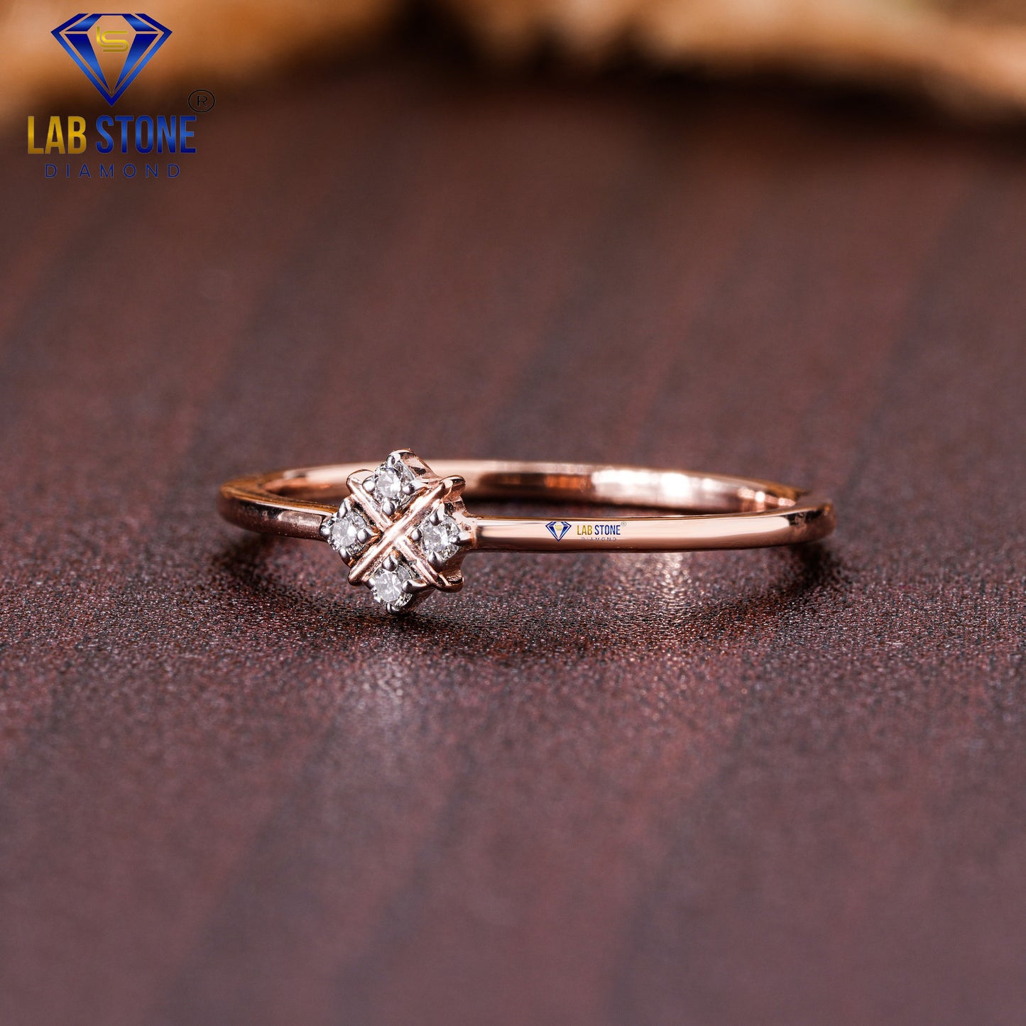 0.05 TDW Round Cut Diamond Women’s Engagement Ring