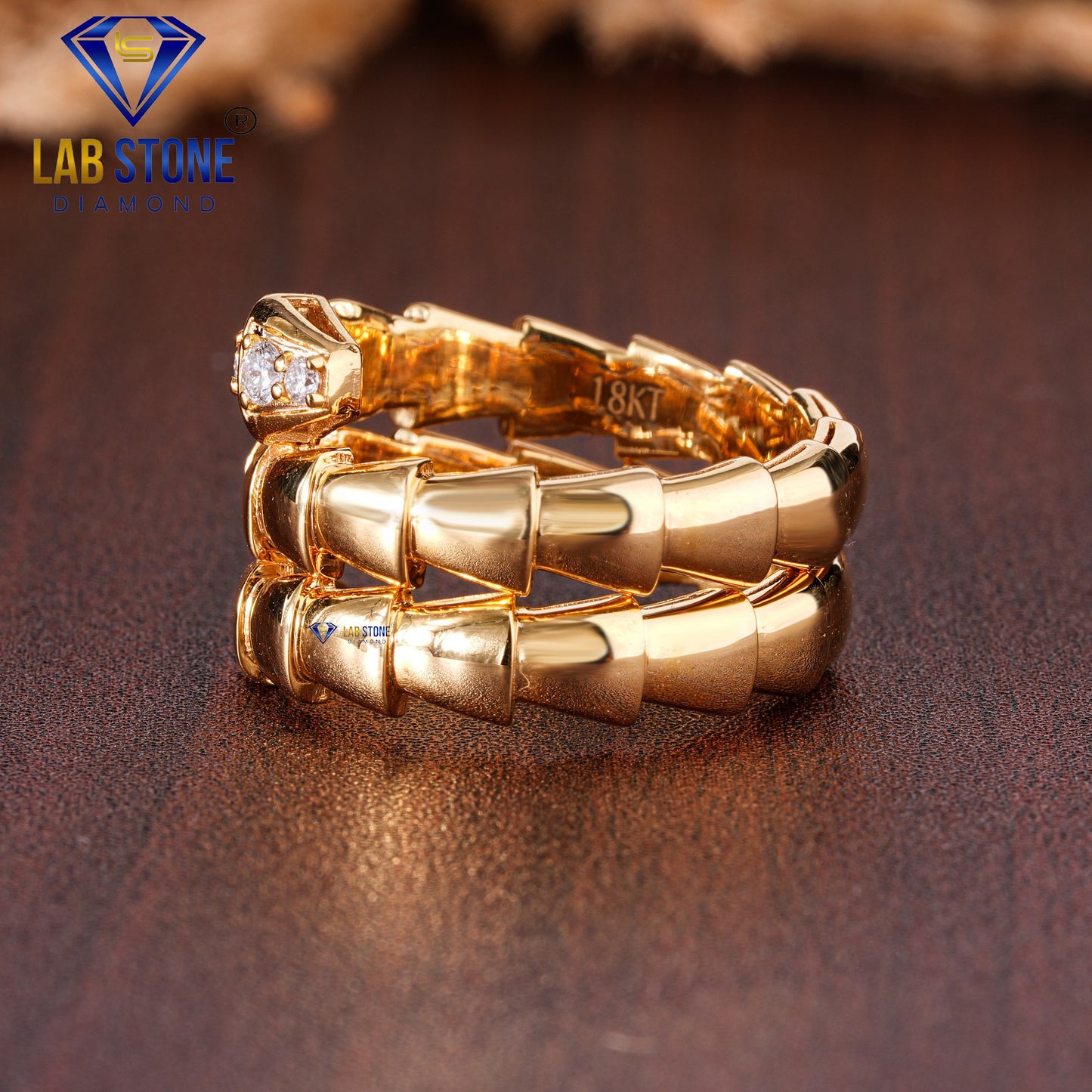 0.091 TDW Round Cut Diamond Women’s twisted Band Engagement Ring