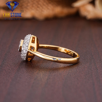 0.53 TDW Round Cut Diamond Women’s Engagement Ring