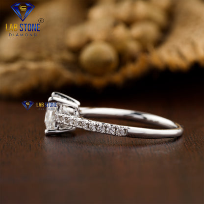 1.18 TDW Princess and Round Cut Women's Diamond Ring