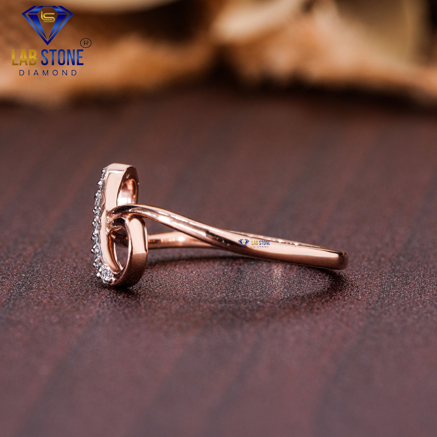 0.05 TDW Round Cut Diamond Infinity Women's Engagement Ring