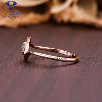 0.10 TDW Round Cut Women’s Engagement Diamond Ring