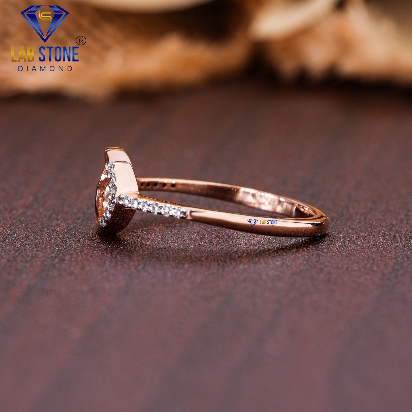 0.03 TDW Round Cut Women’s Engagement Diamond Ring