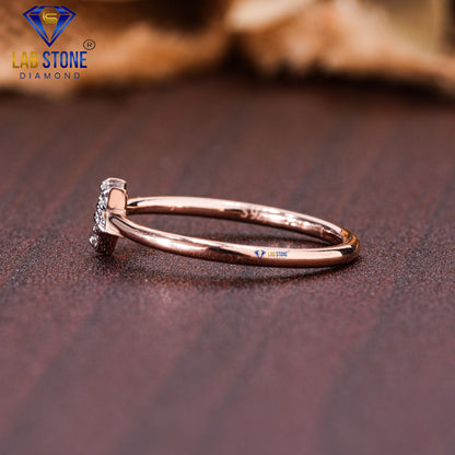 0.07 TDW Round Cut Diamond Women’s Engagement Ring