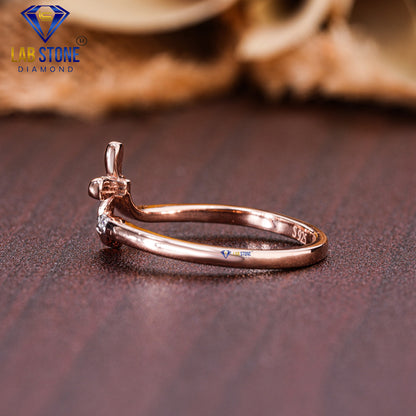 0.04 TDW Round Cut Women’s Engagement Diamond Ring