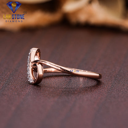 0.05 TDW Round Cut Diamond Infinity Shape Women’s Engagement Ring