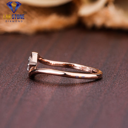 0.07 TDW Round Cut Diamond Women's Engagement Ring