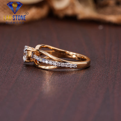 0.85 TDW Round Cut Diamond Women’s Engagement Ring