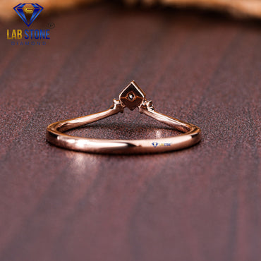 0.05 TDW Round Cut Diamond Women’s Engagement Ring