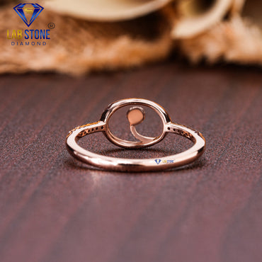 0.03 TDW Round Cut Women’s Engagement Diamond Ring