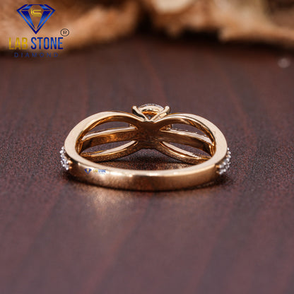 0.85 TDW Round Cut Diamond Women’s Engagement Ring