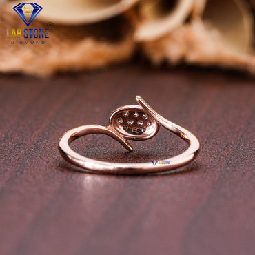 0.10 TDW Round Cut Women’s Engagement Diamond Ring