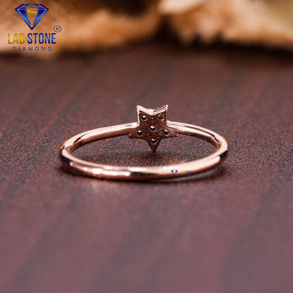 0.07 TDW Round Cut Diamond Women’s Engagement Ring