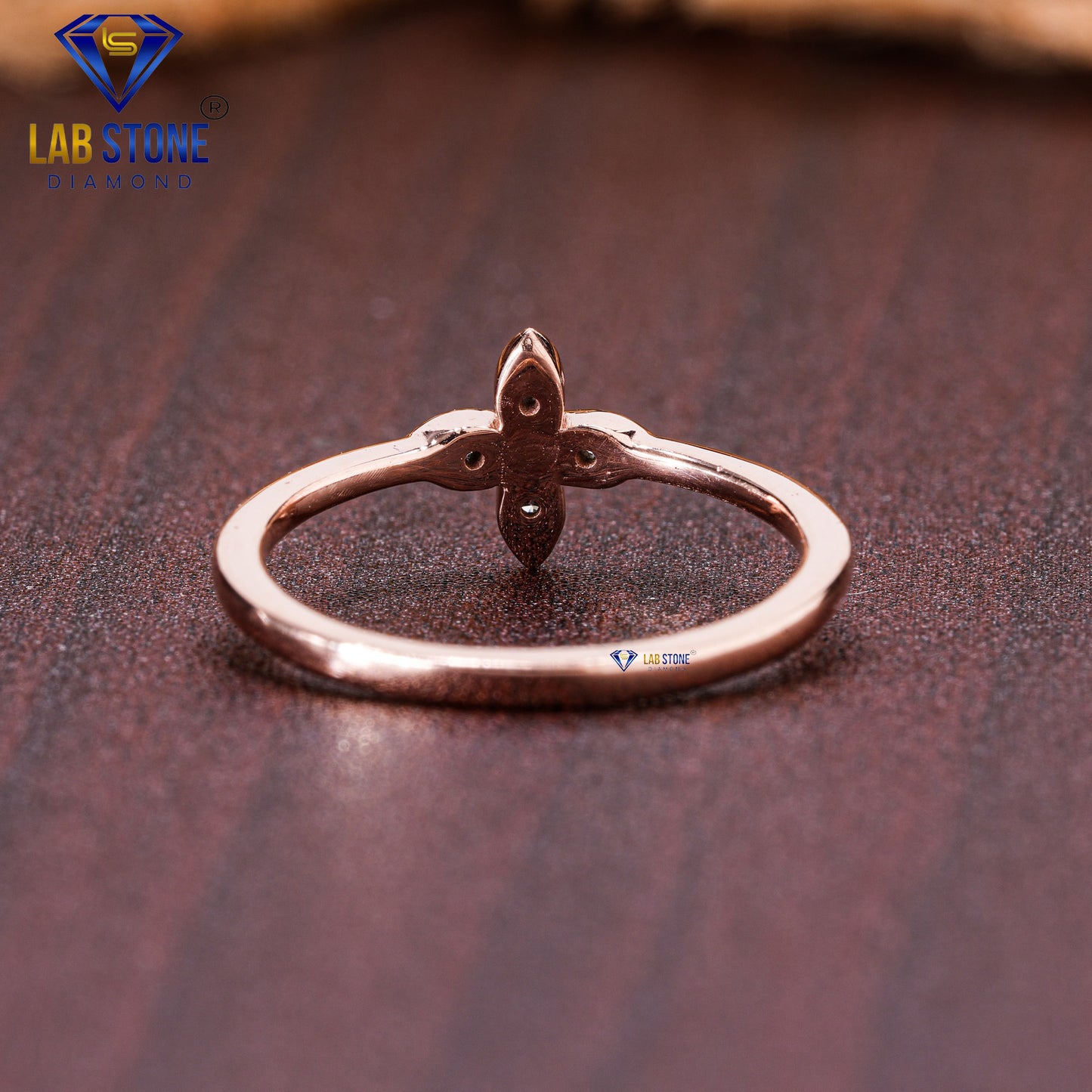 0.05 TDW Round Cut Diamond Women's Engagement Ring