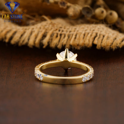 2.28 TDW Round Cut Women’s Engagement Diamond Ring
