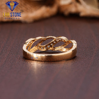 0.17 TDW Round Cut Women’s Delicate Diamond Engagement Ring