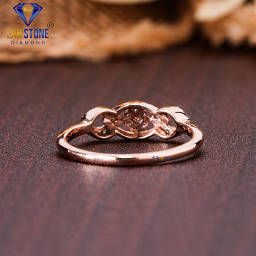 0.168 TDW Round Cut Diamond Women's Engagement Ring