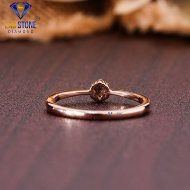 0.07 TDW Round Cut Women’s Engagement Diamond Ring