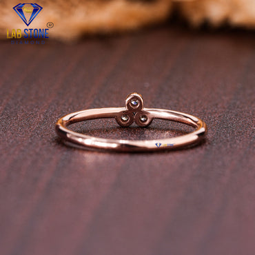 0.05 TDW Round Cut Diamond Women's Engagement Ring